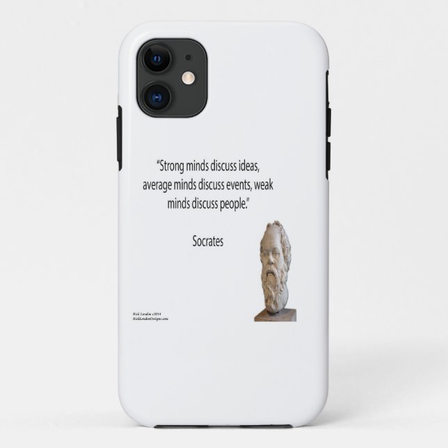 Da Case-Mate Capa para iPhone 5/5S Socrates & Mentes Fortes Cit (Verso)
