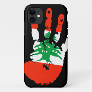 Da Case-Mate Capa para iPhone 5 com impressão de mão do Líbano