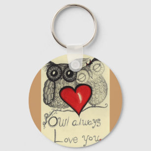Da coruja amor sempre você… Chaveiro lunático!