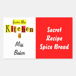 Da Cozinha da Etiqueta Panorâmica Retro Amarela