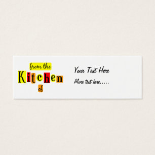 Da Cozinha da Tag de Receita Magra Personalizada R