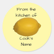 Da cozinha de, adesivos personalizados de limão