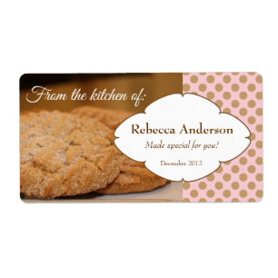 Da cozinha de: com adesivo de fotos de biscoito