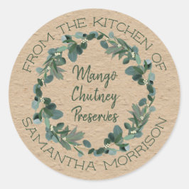 Da Cozinha De | Etiqueta Eucalyptus Goodies