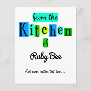 Da Cozinha do Folheto de Enlatamento Personalizado