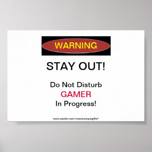 Da estada poster em andamento do Gamer para fora