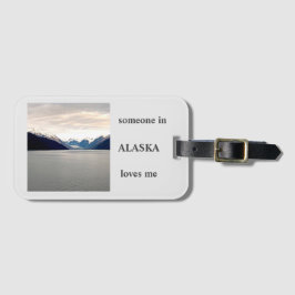 Da Etiqueta De Bagagem De Amor Do Alaska