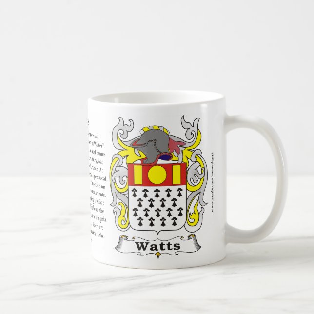 Da família watts da caneca da brasão (Direita)