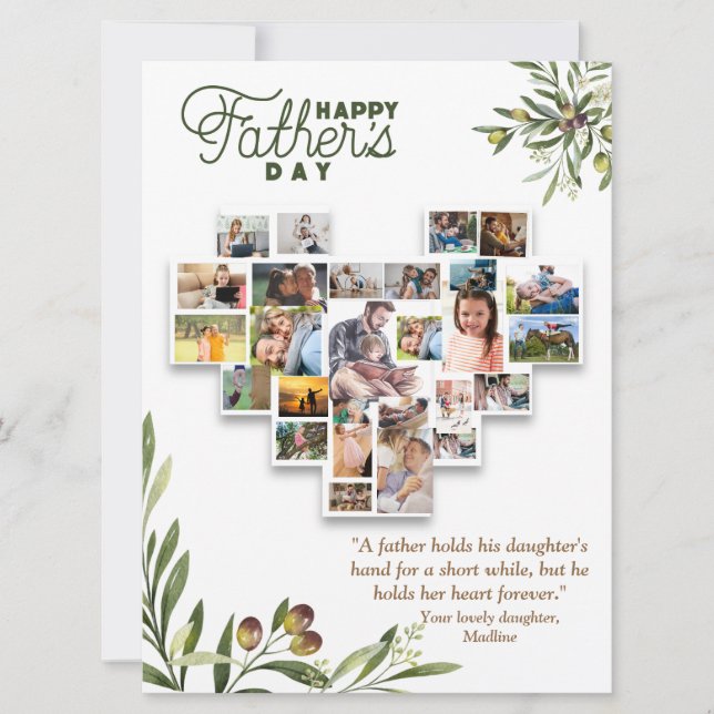 Da Filha Ao Seu Feliz Dia de os pais (Frente)