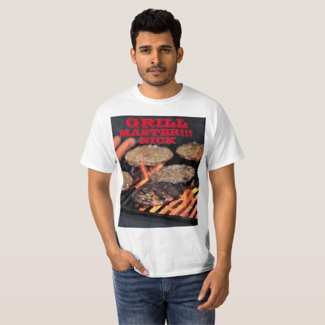 Da grade do mestre do cozinheiro t-shirt para fora (Frente Completa)