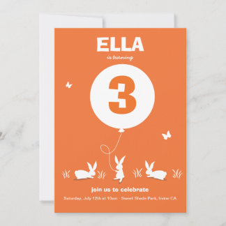 Da Lucy: BUNNY BALLOON - Convite de festa de anive