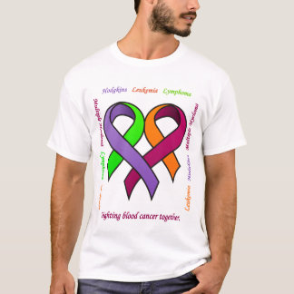 Da luta de sangue do cancer t-shirt junto