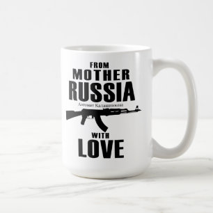 Da mãe Rússia com a caneca do amor AK
