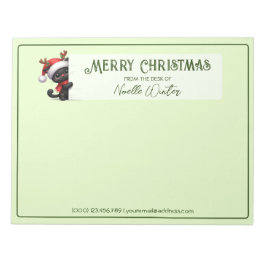 Da Mesa De - Bloco De Notas Do Gato De Natal