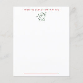 Da mesa de cartas de Papais noeis timbrados