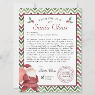 Da Mesa de Papai Noel   Carta de Natal