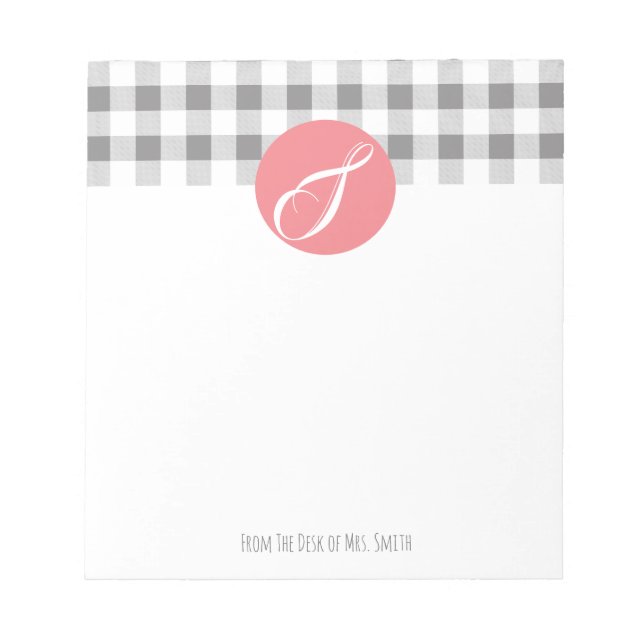 Da Mesa Do Bloco De Notas Personalizado Do Profess (Frente)