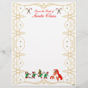 Da Mesa do Papai Noel Letterhead