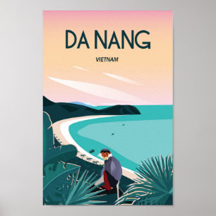 Da Nang vietnam poster de viagens
