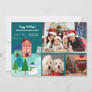 Da Nossa Casa Ao Seu Cartão De Férias De 3 Fotogra