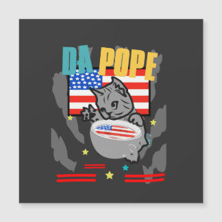 da pope leo cat amerika flagge 