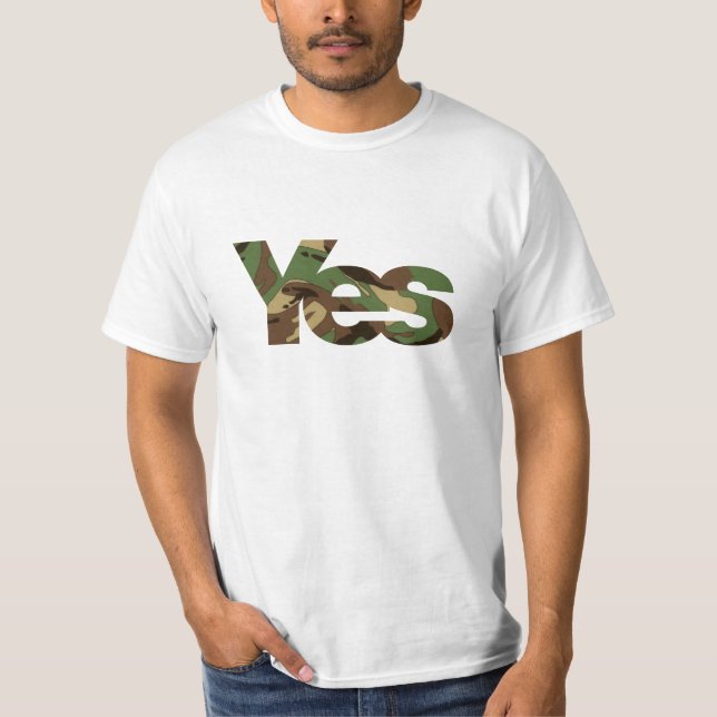 Da velha escola da camuflagem t-shirt sim (Frente)