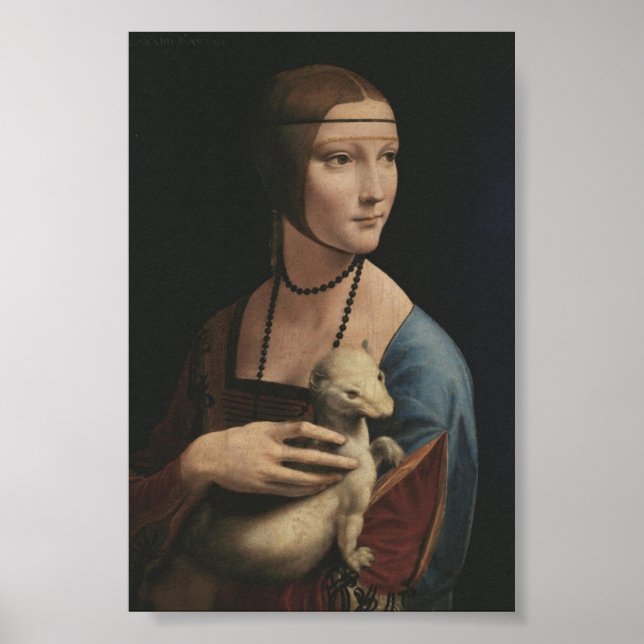 DA VINCI A SENHORA COM ERMINE POSTER (Frente)