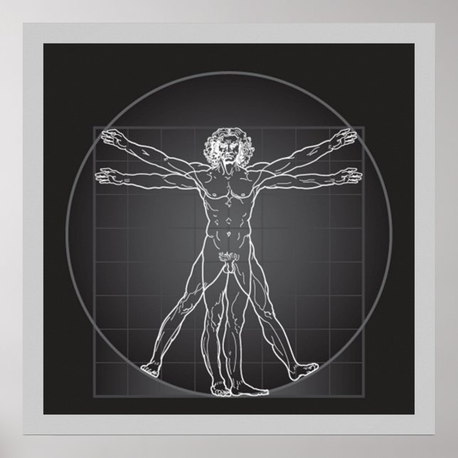 da vinci vitruvian man poster DE 14,95 (Frente)