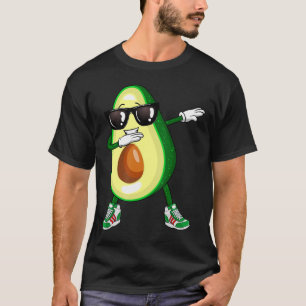 Dabbing Avocado Camisa Engraçada Comida Vegan Sobr