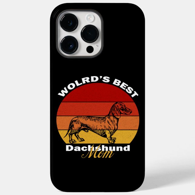 Dachshund - A melhor mãe de Dachshund do mundo (Verso)