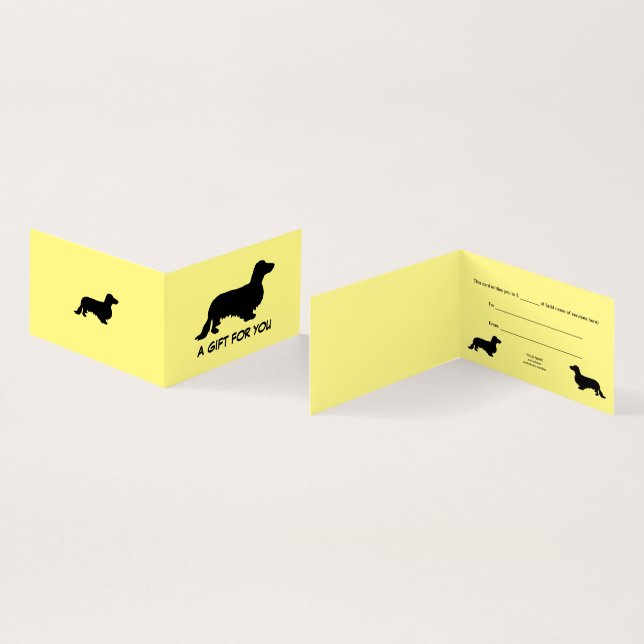 Dachshund Cabelo Longo - Silhueta 1 (Interior e exterior)