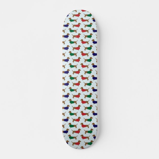 Dachshund Dog Skateboard Deck (Frente)