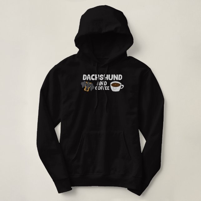 Dachshund E T-Shirt Café (Frente do Design)