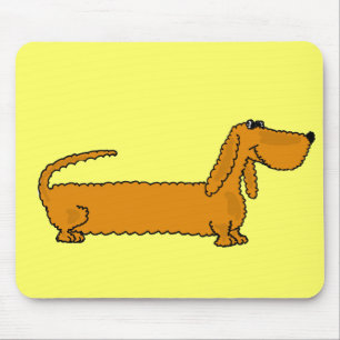 Dachshund engraçado Mousepad de BW
