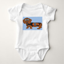 Dachshund in Racing Jacket T-Shirt