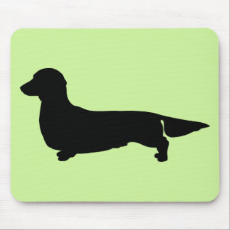 Dachshund longo Mousepad do cabelo