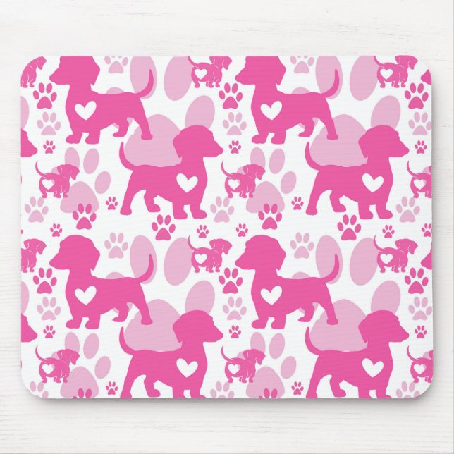 Dachshund Love Mousepad (Frente)