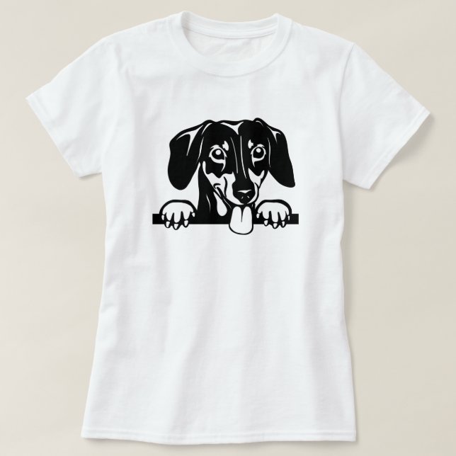Dachshund Love T-Shirt (Frente do Design)