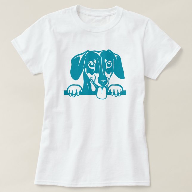 Dachshund Love T-Shirt (Frente do Design)