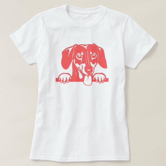 Dachshund Love T-Shirt (Frente do Design)