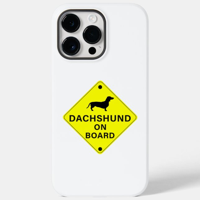 Dachshund no Conselho Engraçado Pára-choque (Verso)