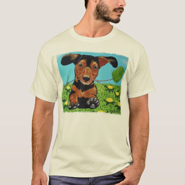 Dachshund que funciona a você a camisa de T (Frente)