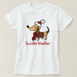 Dachshund Winter Dog T-Shirt
