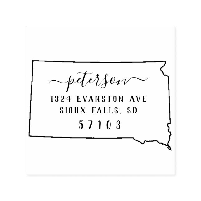 Dacota do Sul: Carimbo de Retorno (Design)