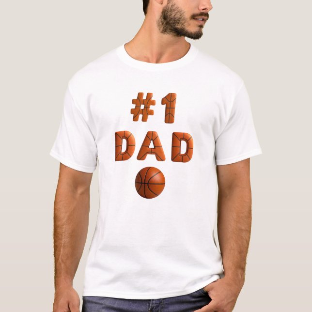 Dad Basketball T-Shirt For Dad Basketball Tee (Frente)
