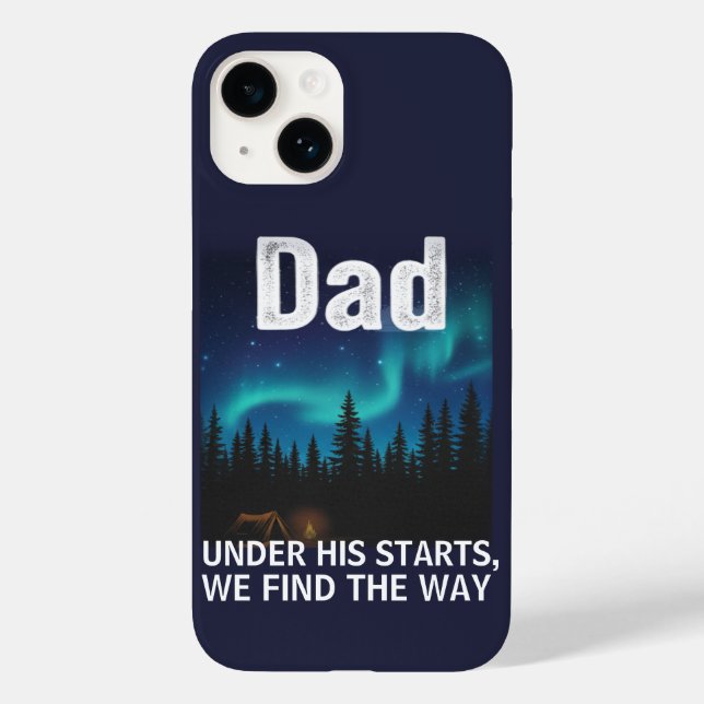 Dad Northern Lights Camping Customizable (Verso)