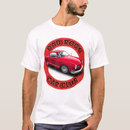 Dad Rods Car Club Red Ghia Car T-Shirt