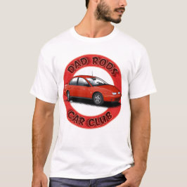 Dad Rods Car Club Red Saturn Car T-Shirt