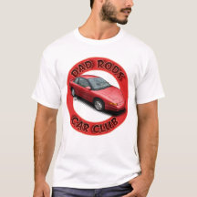 Dad Rods Car Club Red Saturn Coupe Car T-Shirt