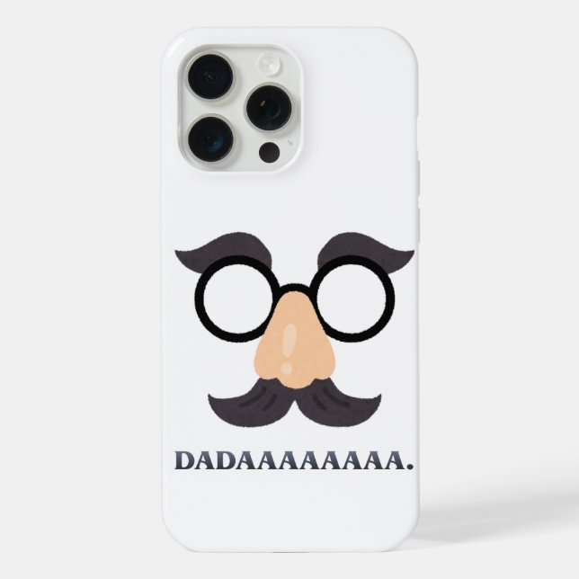 "DADAAAAAAAA" Estojo de Telefone Bigode e Óculos E (Verso)